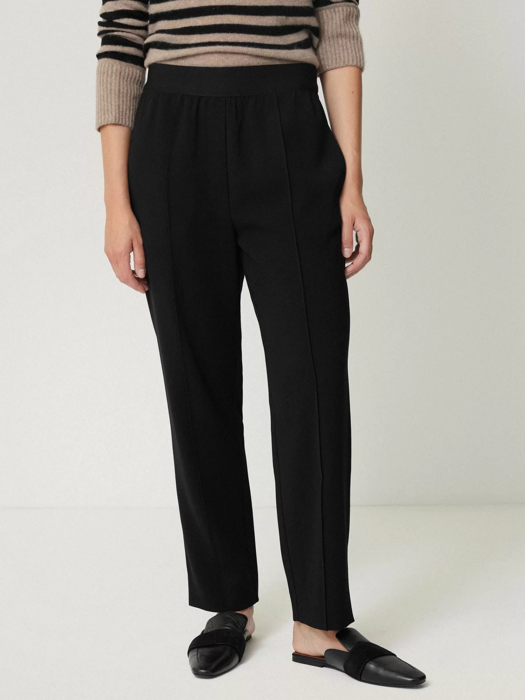 Jigsaw Trousers-Tailored Smart Jogger Black