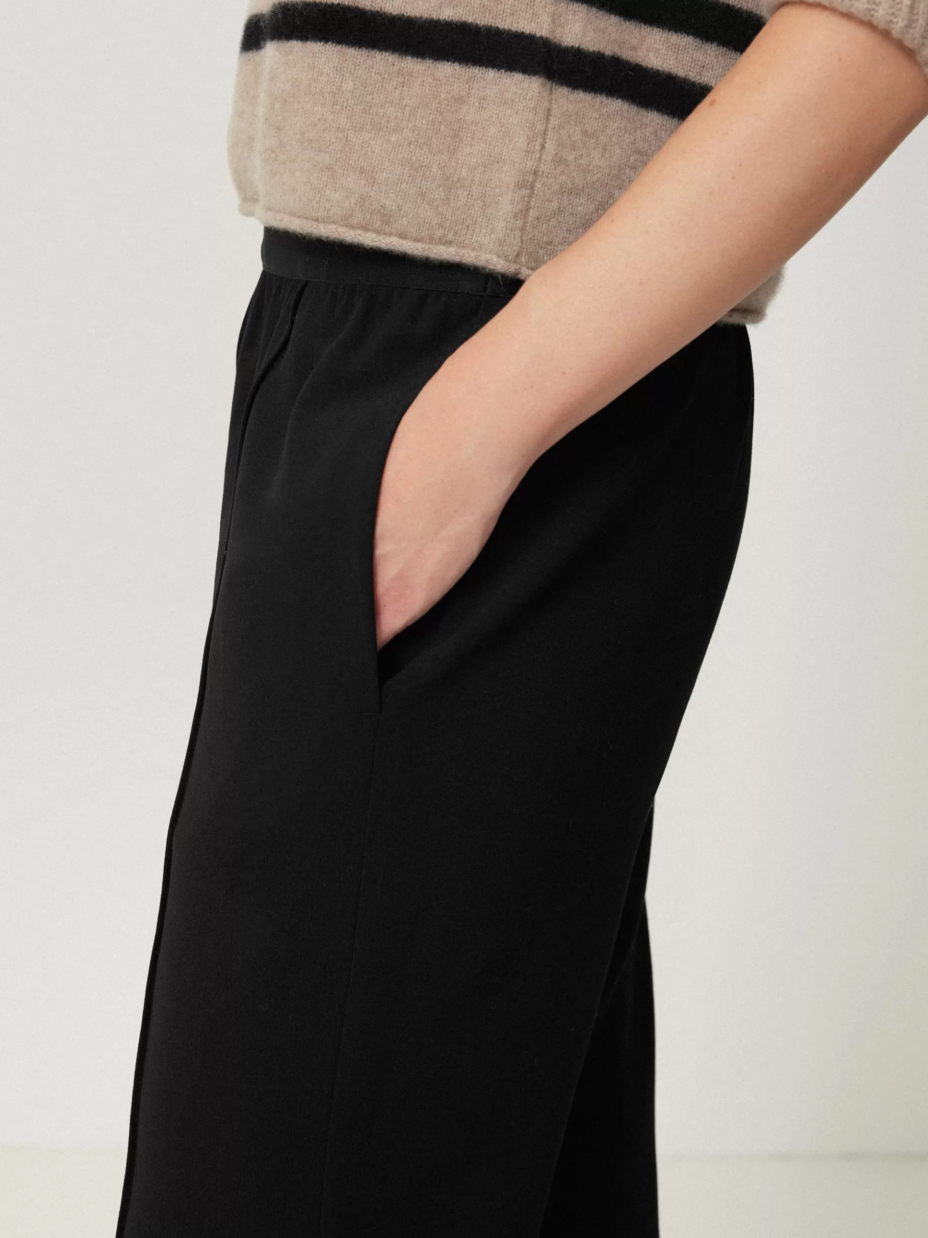Jigsaw Trousers-Tailored Smart Jogger Black