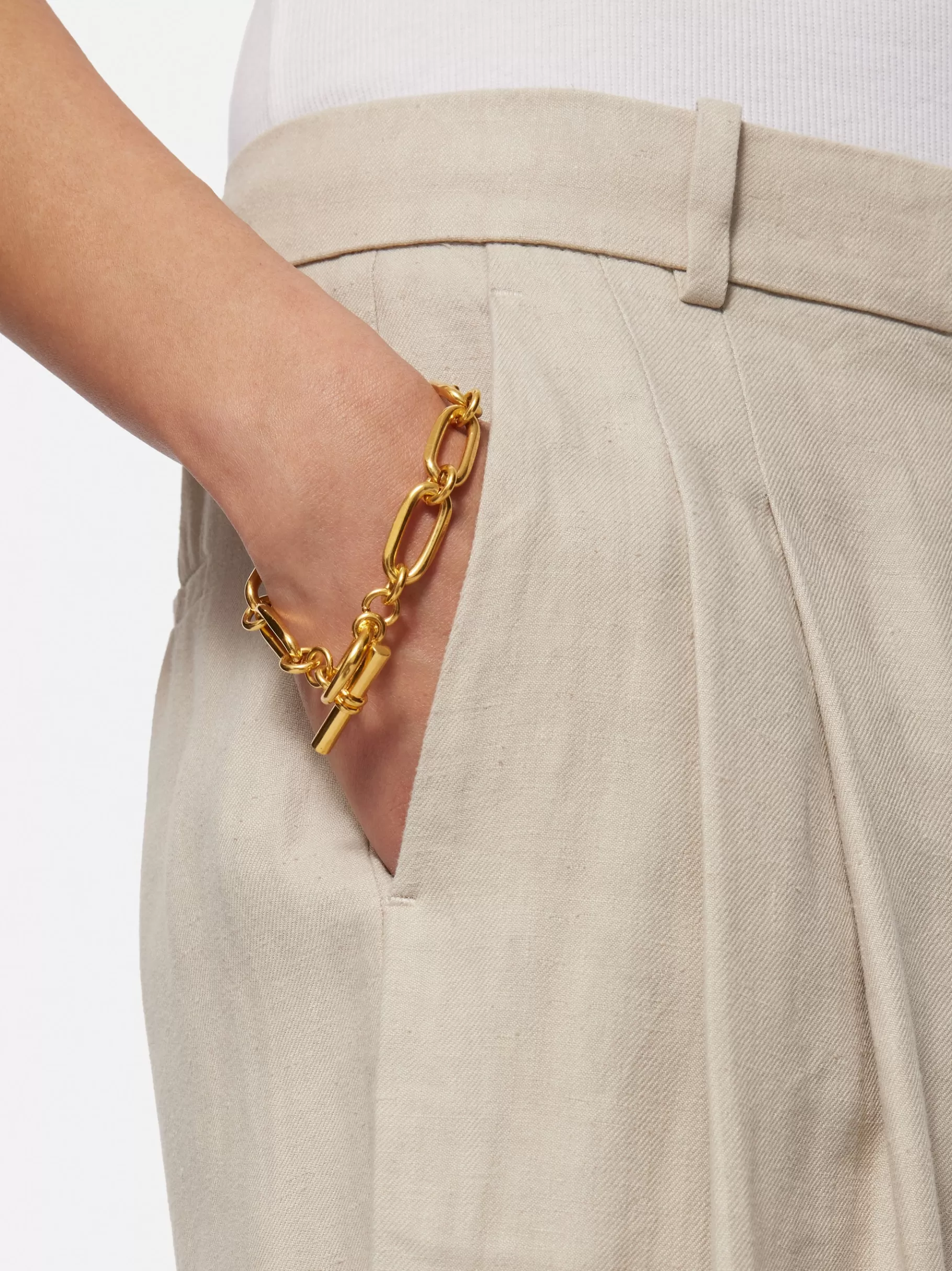Jigsaw Jewellery | Party-Trombone Link Bracelet Gold