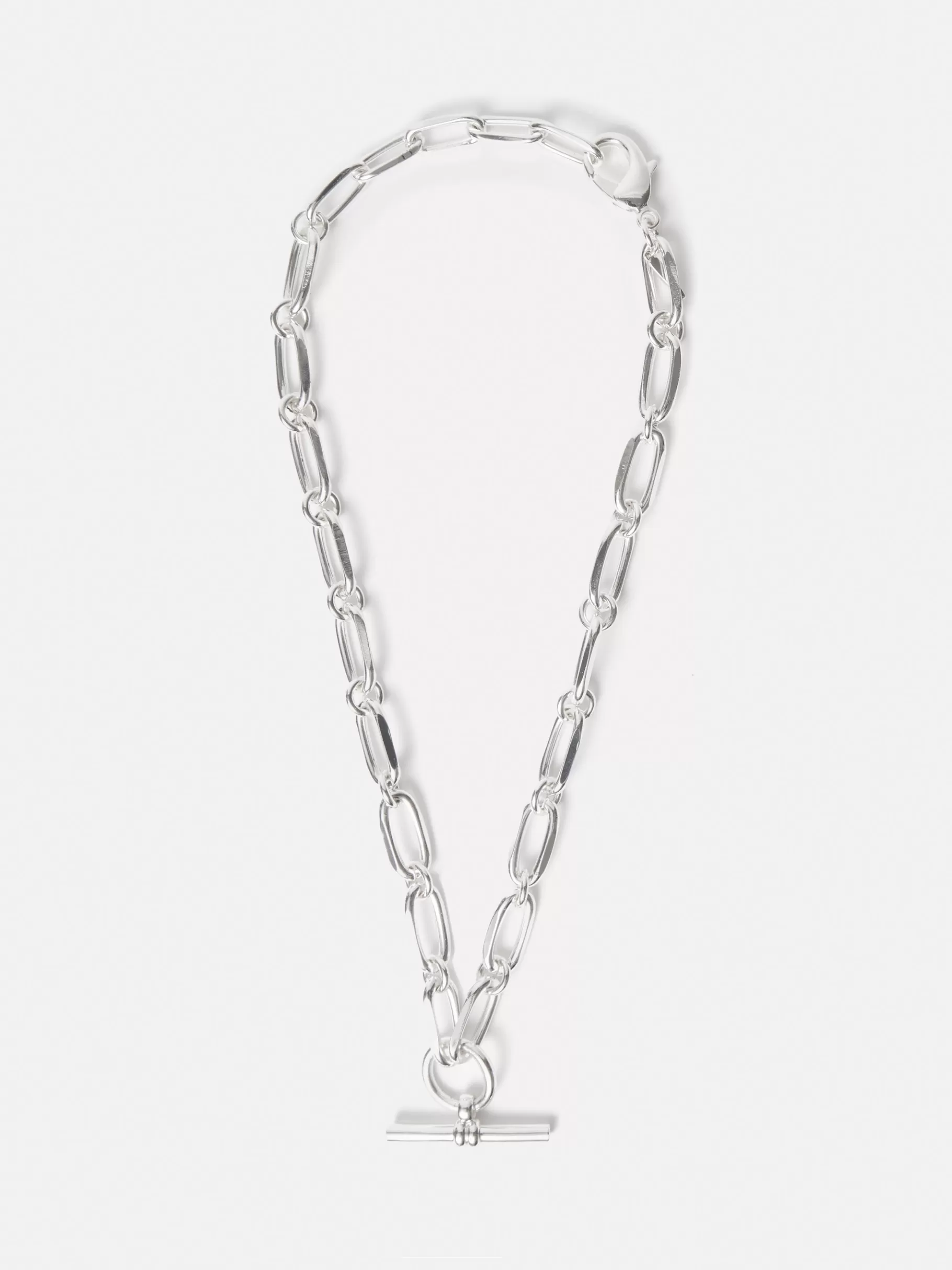 Jigsaw Jewellery | Party-Trombone Link Chain Necklace Silver