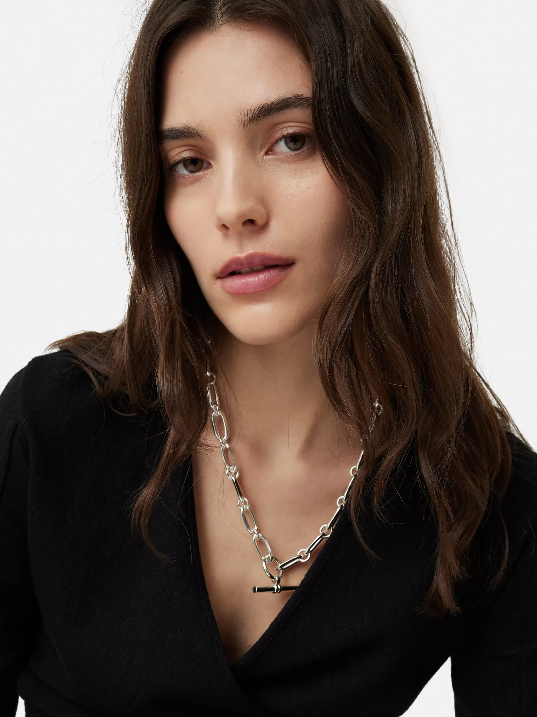 Jigsaw Jewellery | Party-Trombone Link Chain Necklace Silver