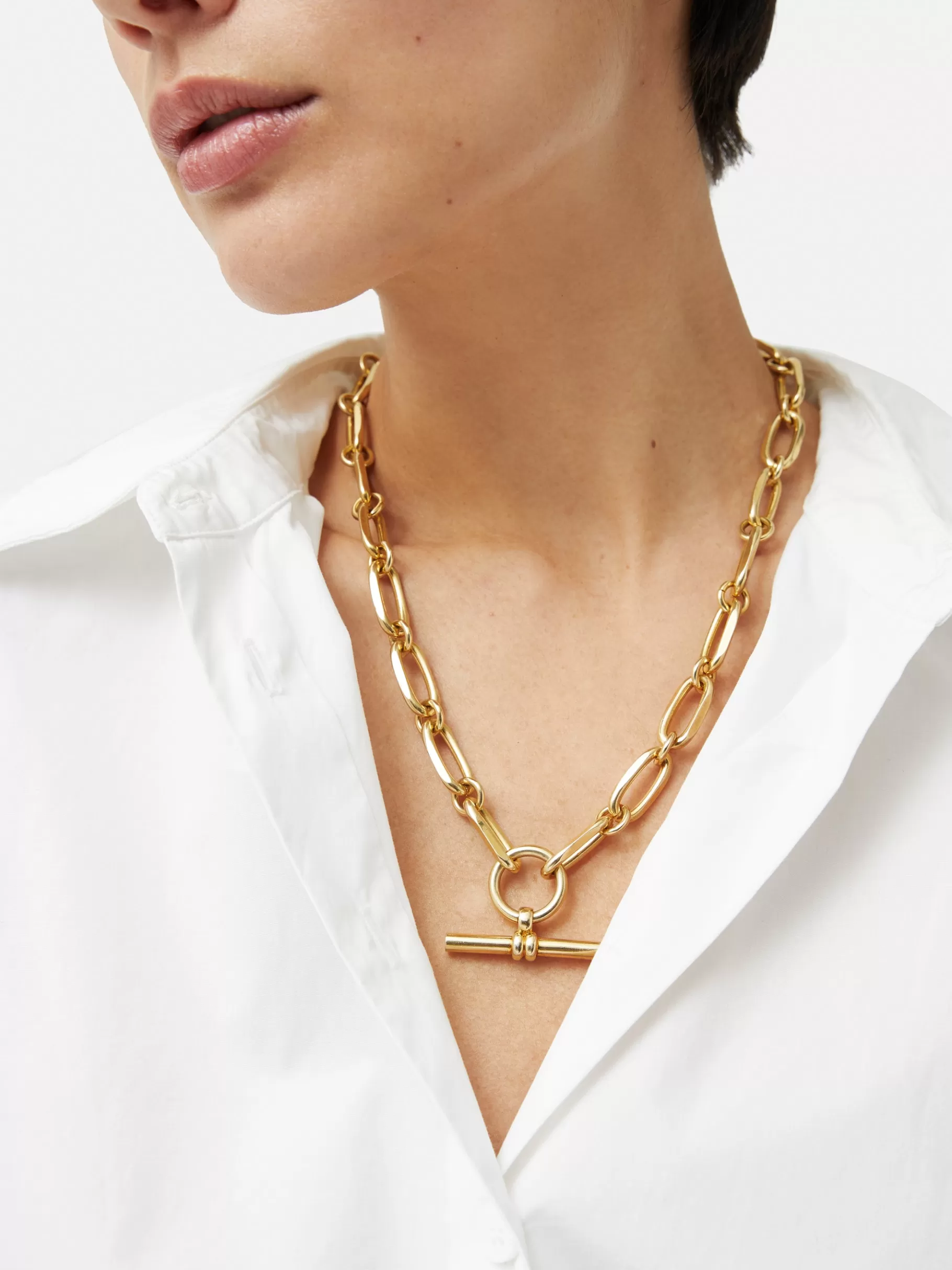 Jigsaw Jewellery | Party-Trombone Link Chain Necklace Gold