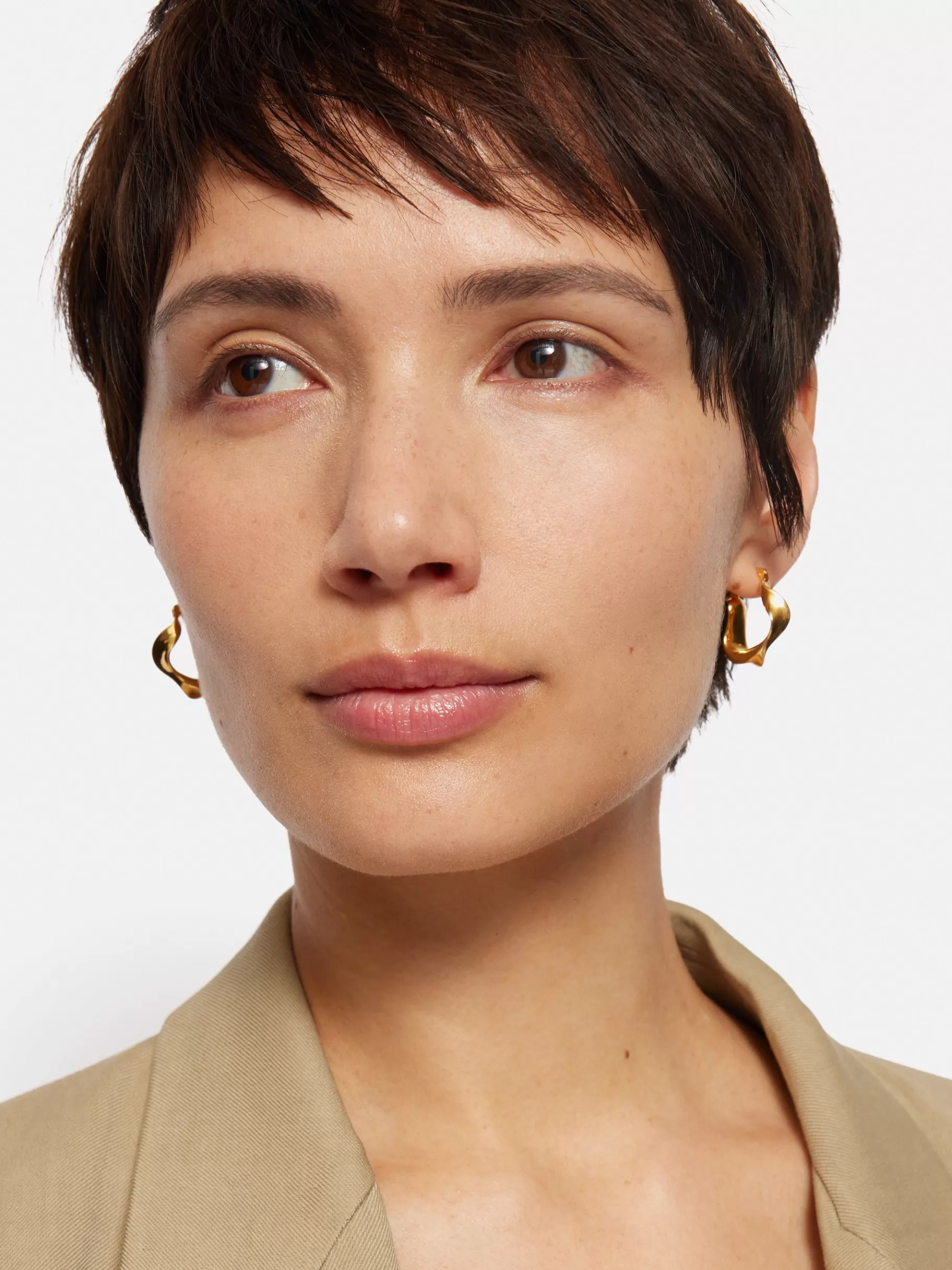 Jigsaw Jewellery-Twisted Hoop Earring Gold