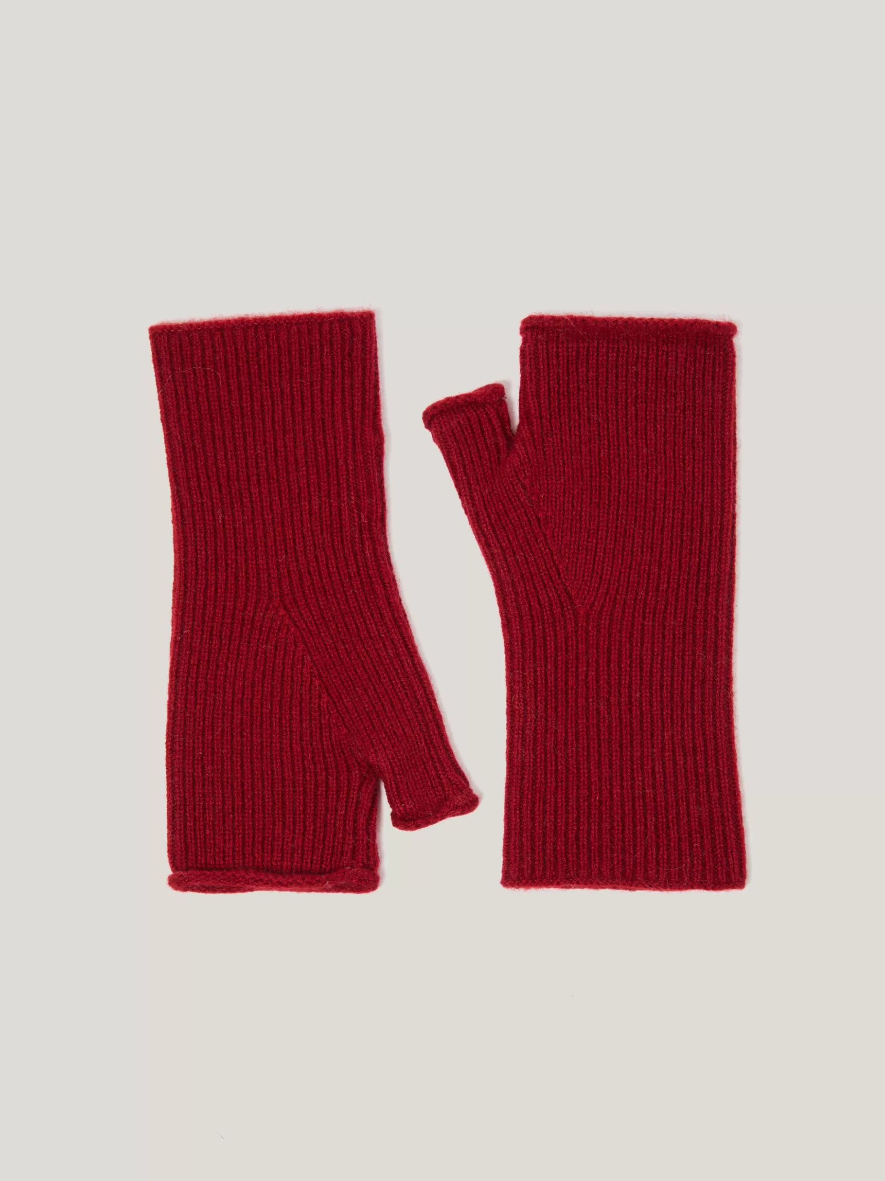 Jigsaw Knitwear & Cashmere | Hats & Gloves-Wool Cashmere Blend Mittens Red