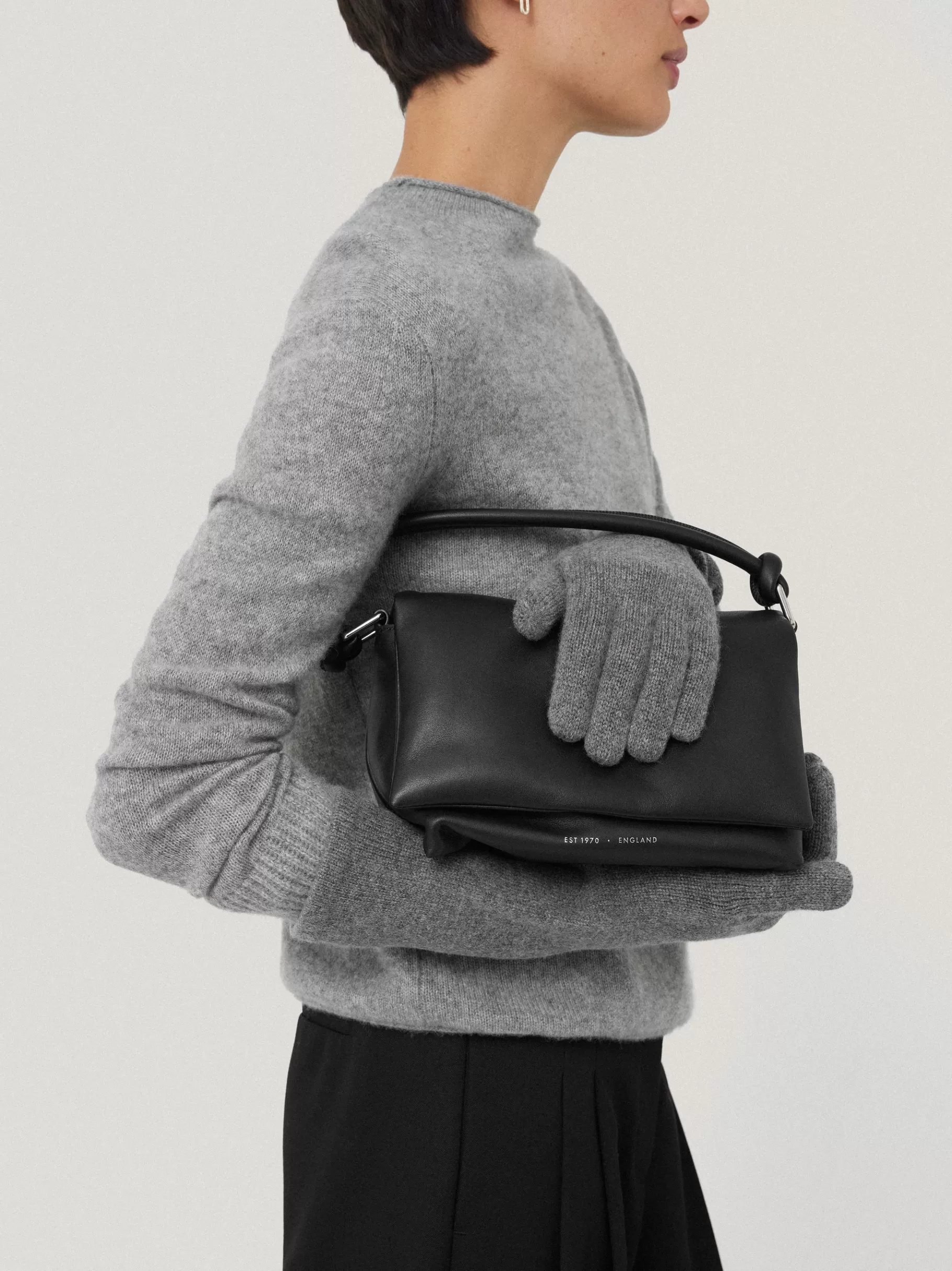 Jigsaw Hats & Gloves | Knitwear & Cashmere-Wool Cashmere Long Gloves Grey