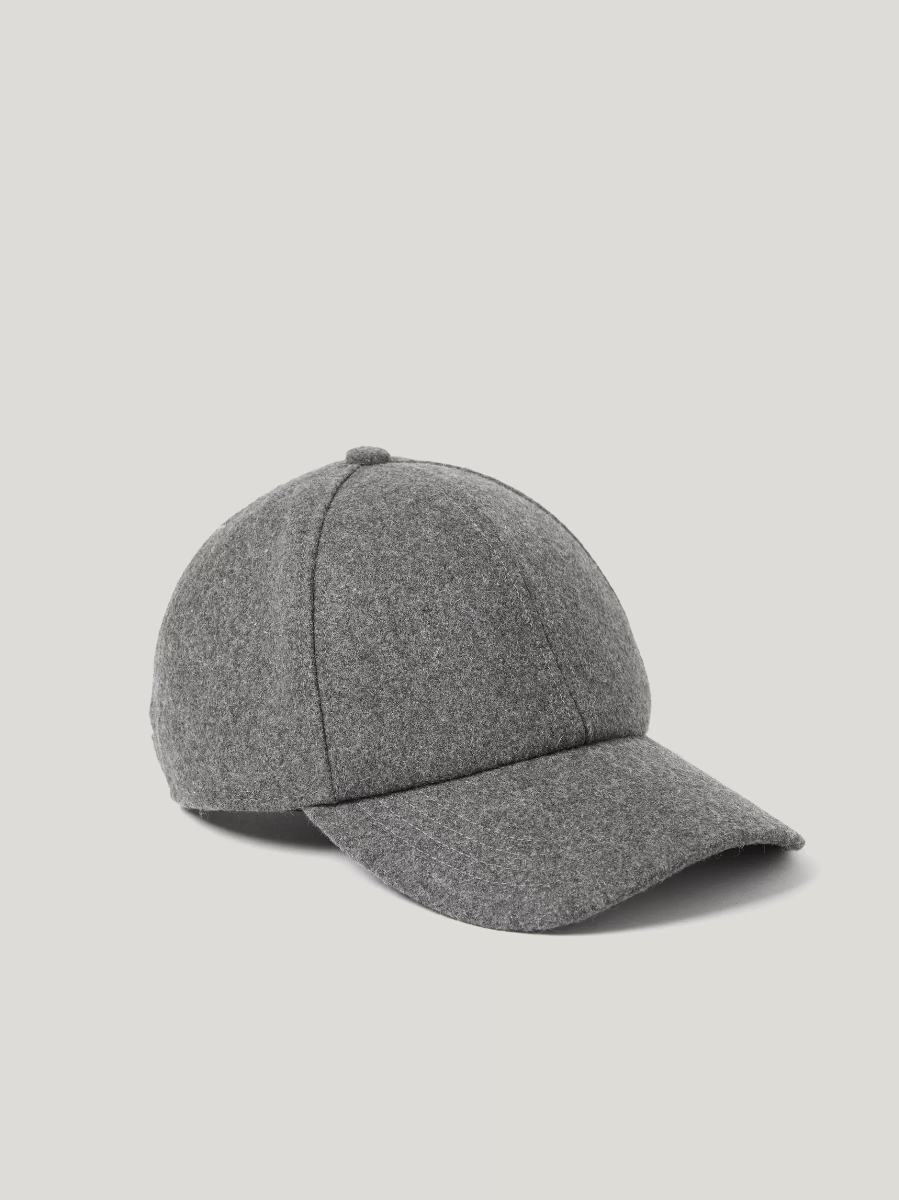 Jigsaw Hats & Gloves-Wool Felted Baseball Cap Grey