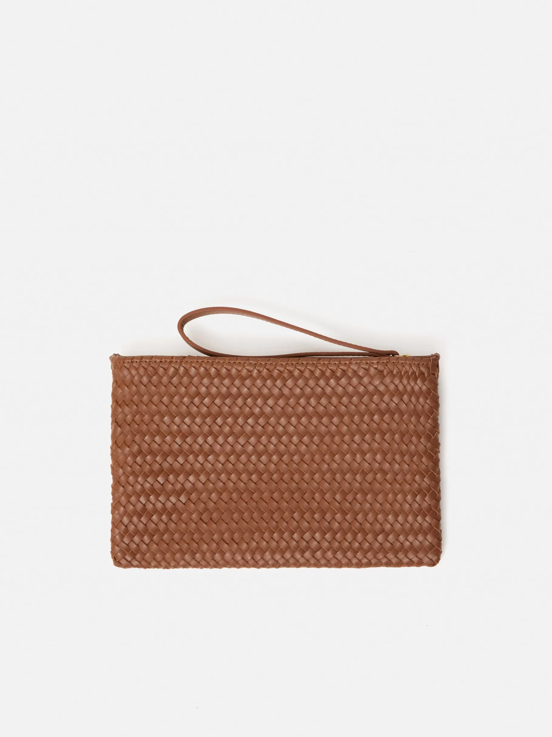 Jigsaw Wallets & Card Holders | Bags-Woven Leather Pouch Tan